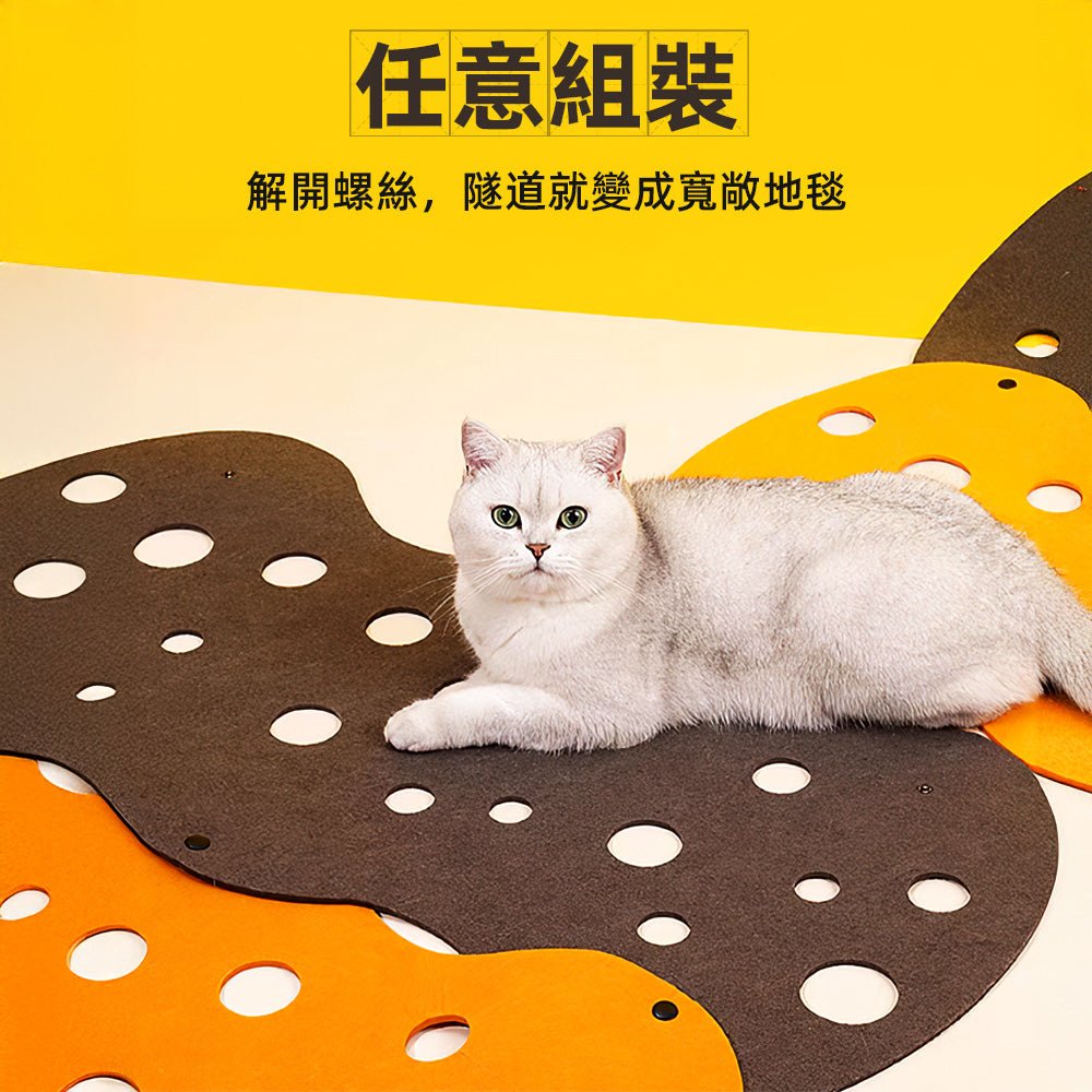 可變形貓隧道|多功能貓窩・隧道玩具,滿足毛孩需求 |上手家居