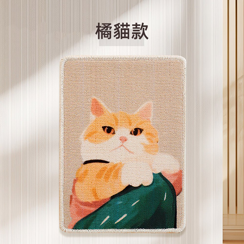 防掉屑貓抓墊 3片組|不卡屑不卡爪・地面牆面都能貼・附貓圖造型增添療癒感