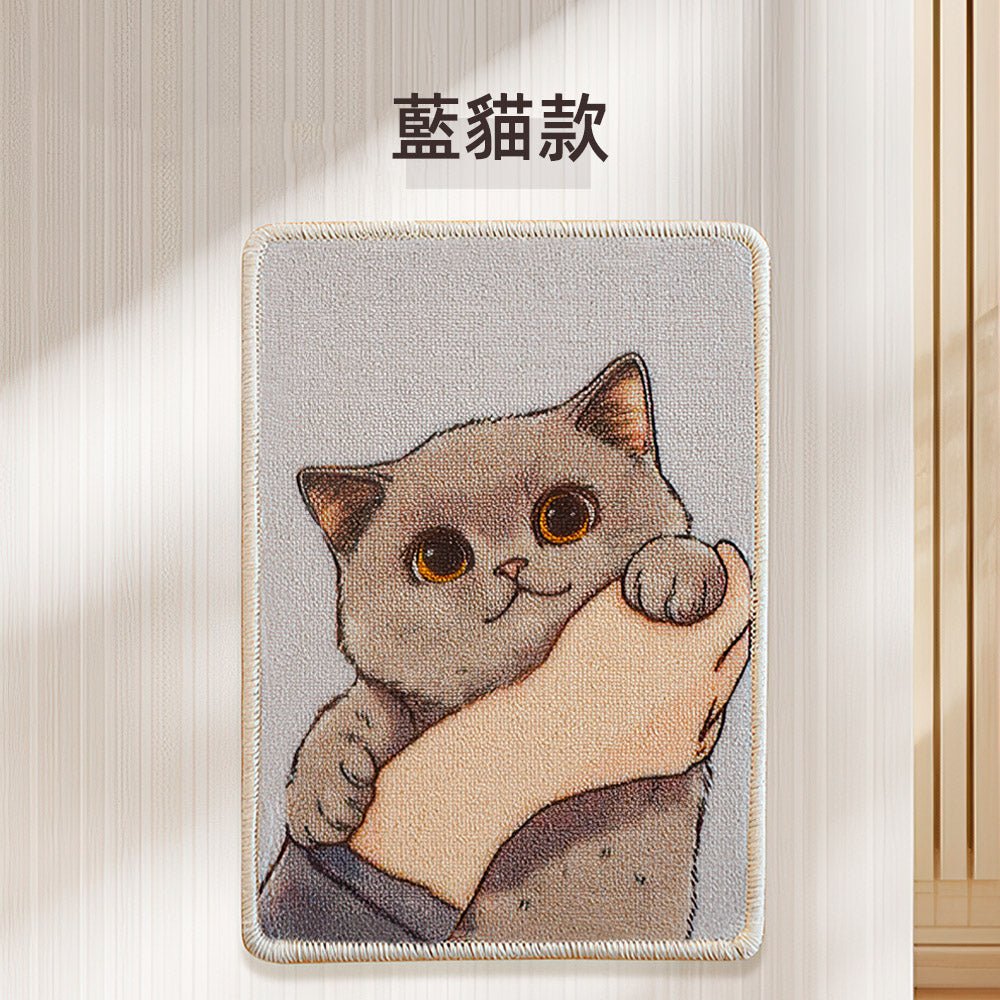 防掉屑貓抓墊 3片組|不卡屑不卡爪・地面牆面都能貼・附貓圖造型增添療癒感