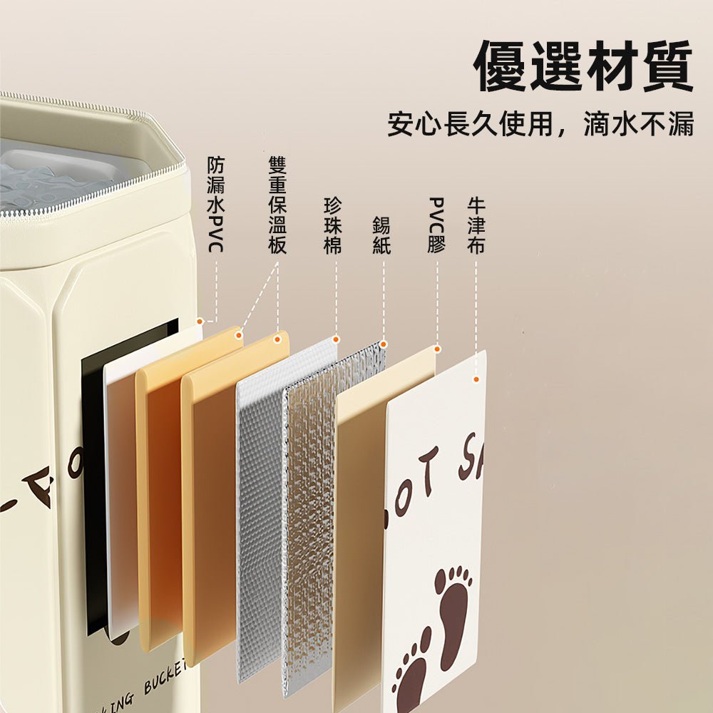 加厚泡腳桶|加高防燙設計・耐高溫材質・輕鬆折疊收納,泡腳舒適又安全 |上手家居