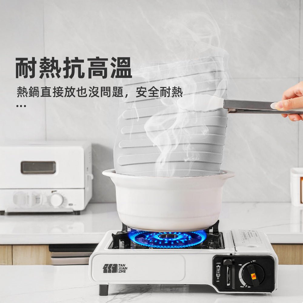 耐熱矽膠隔熱墊|防滑不卡位・耐熱250°C・鍋具熱鍋直接放也安心 |上手家居