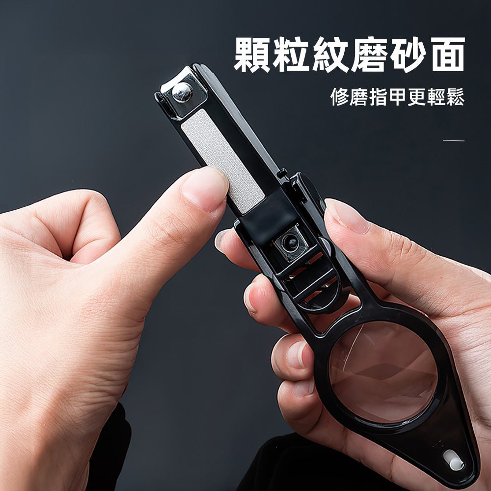 放大鏡指甲剪|LED照明+2.5倍放大・斜口弧刃不卡甲・修剪不飛屑長輩也好用