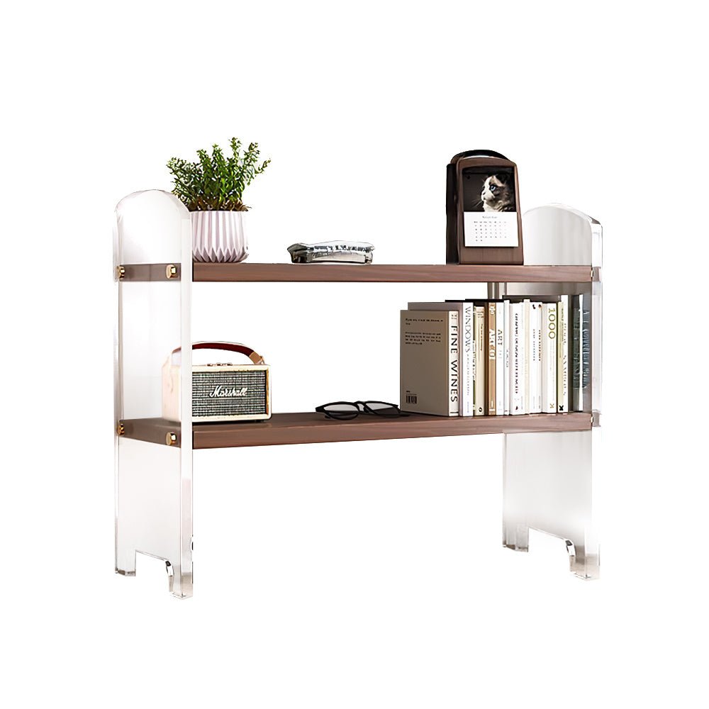 壓克力香水架 胡桃木色|單雙層自由選・桌面展示無壓力・香氛收納質感升級 |上手家居