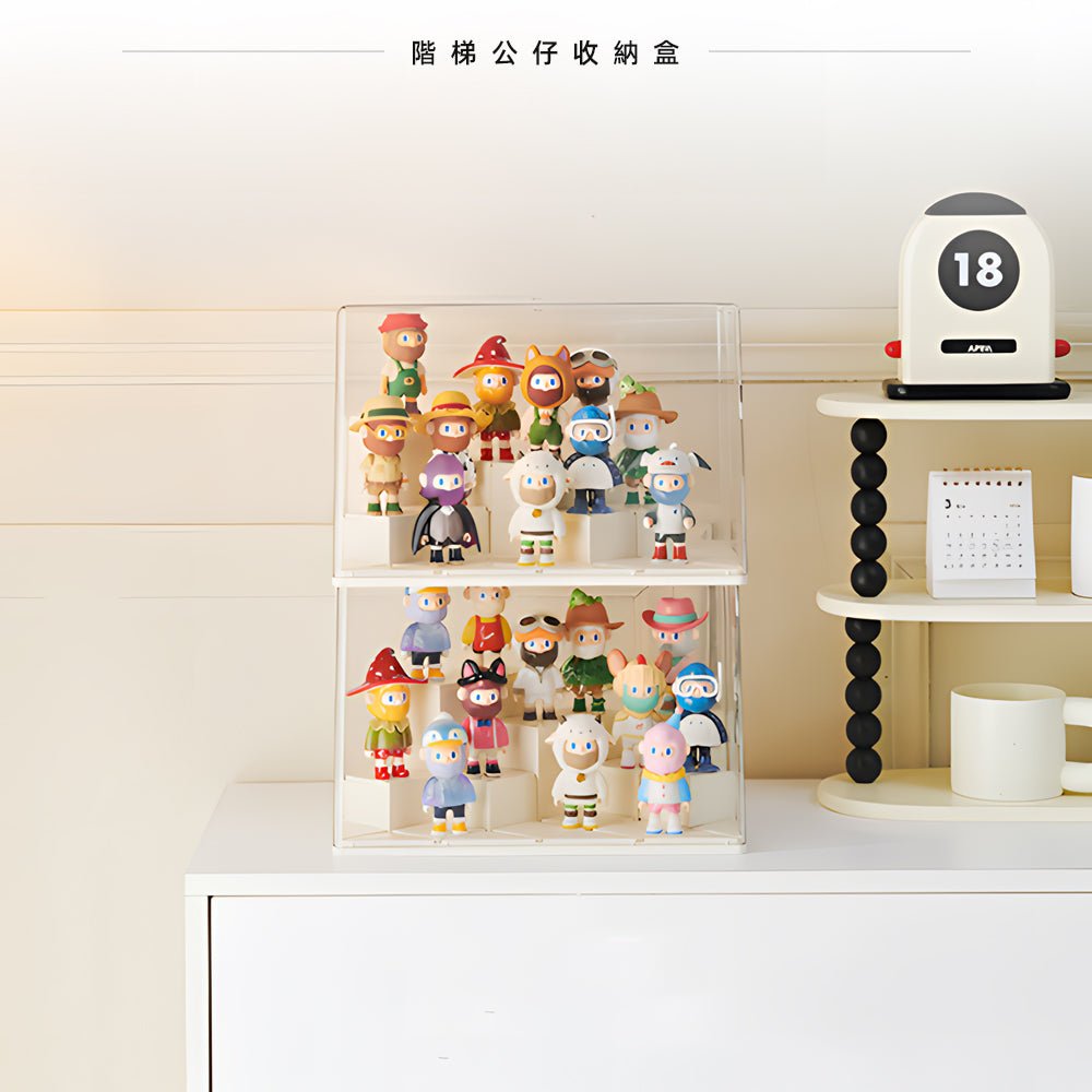 階梯公仔收納盒|層層展示每個盲盒角色的精彩瞬間 |上手家居