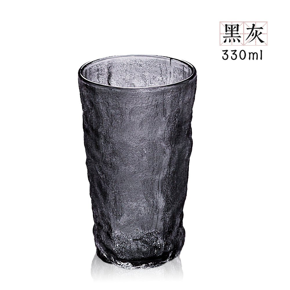 冰川紋玻璃杯|270ml/330ml 可選・厚實杯底不易破・冷熱通用多色百搭