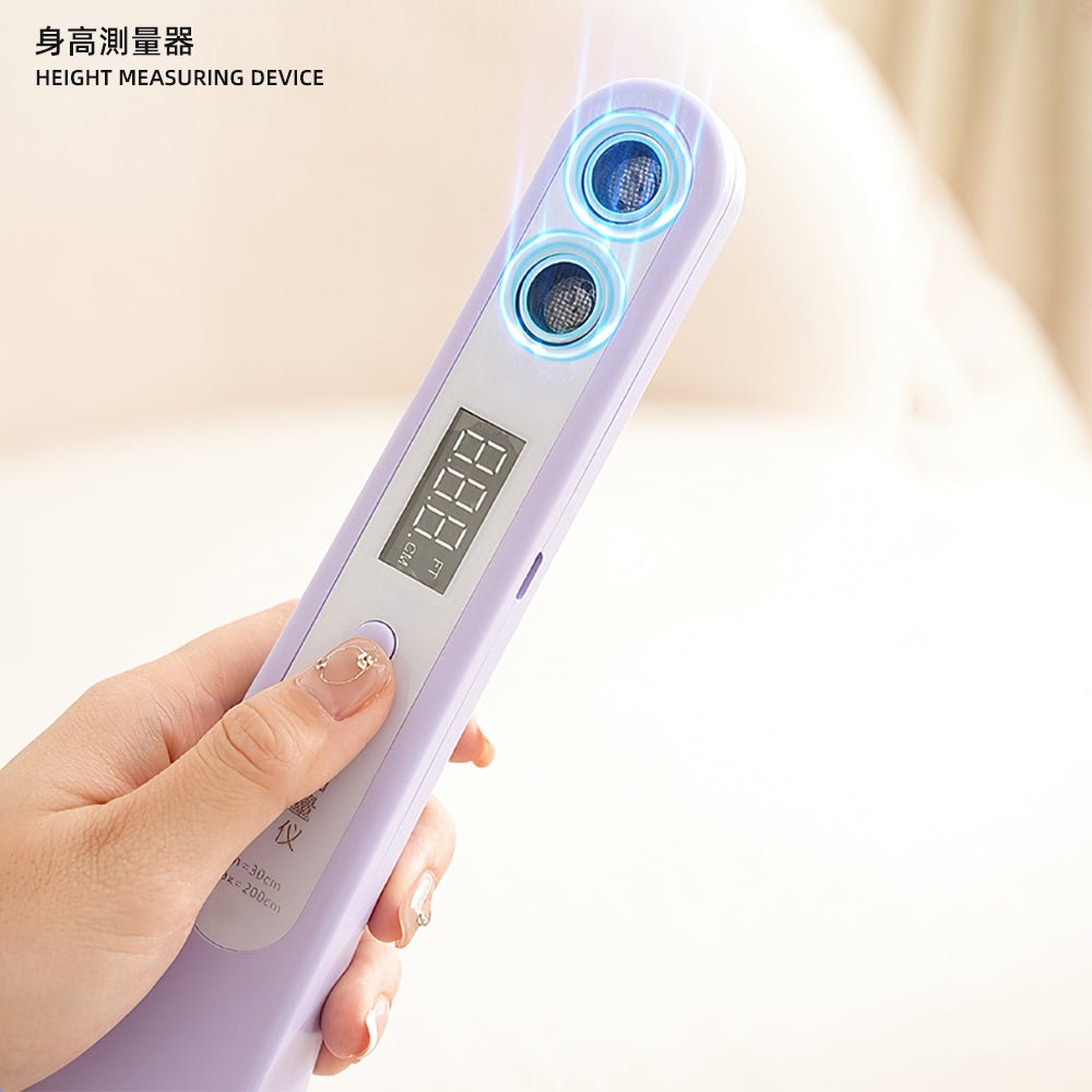 電子式身高尺|LED顯示快速測高・免對牆免筆記・家用測量一鍵完成