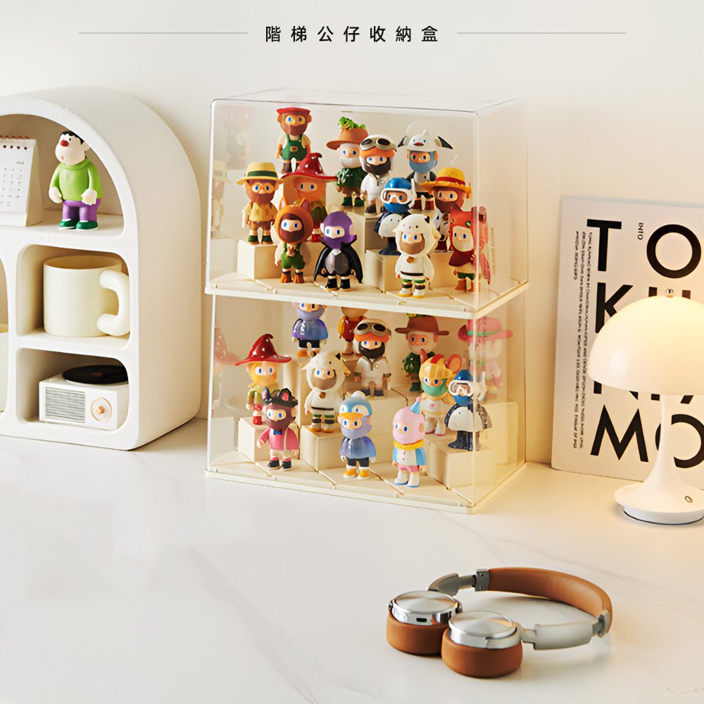 階梯公仔收納盒|層層展示每個盲盒角色的精彩瞬間 |上手家居