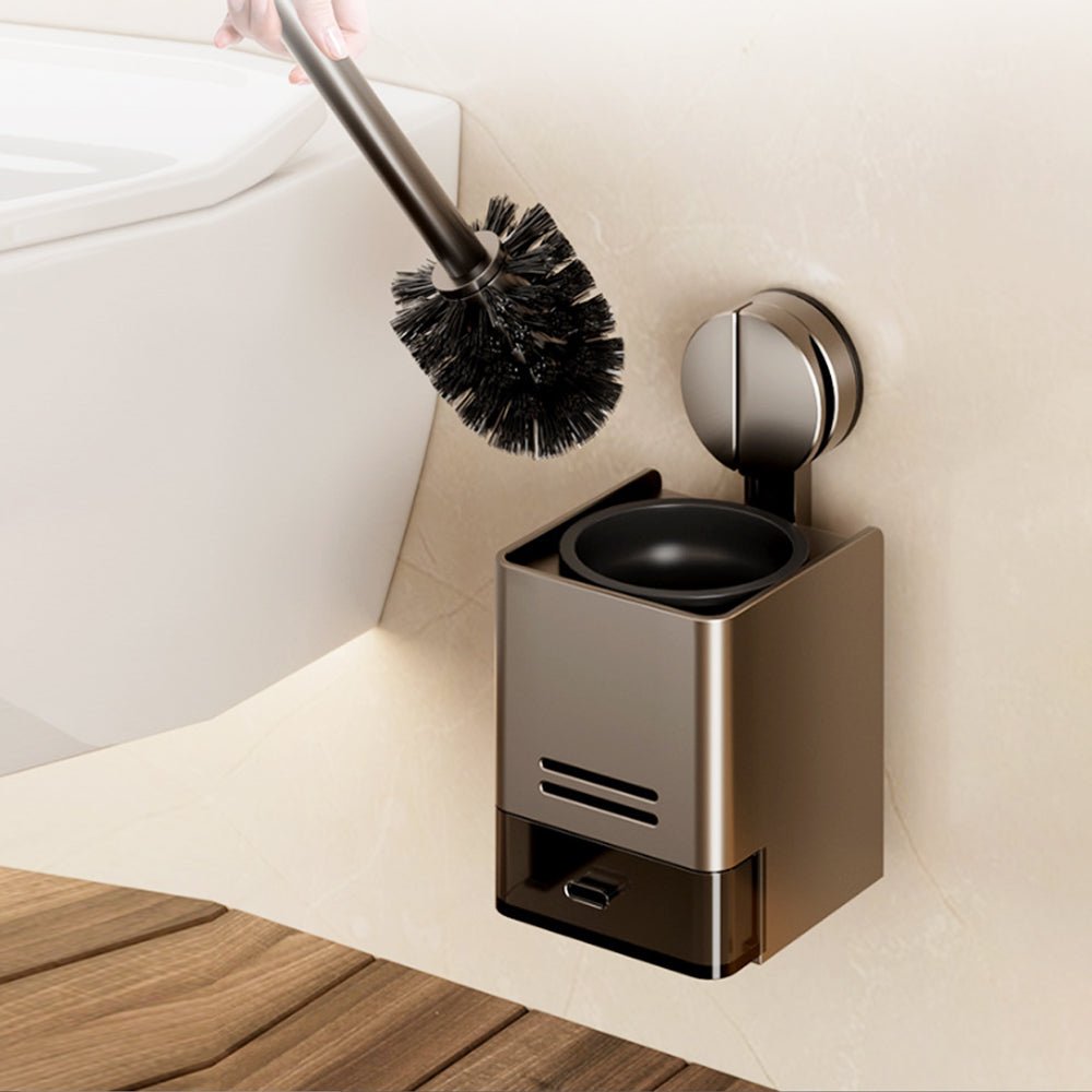 免鑽孔吸盤馬桶刷架|懸空設計不佔地,保持浴室乾淨無痕 |上手家居