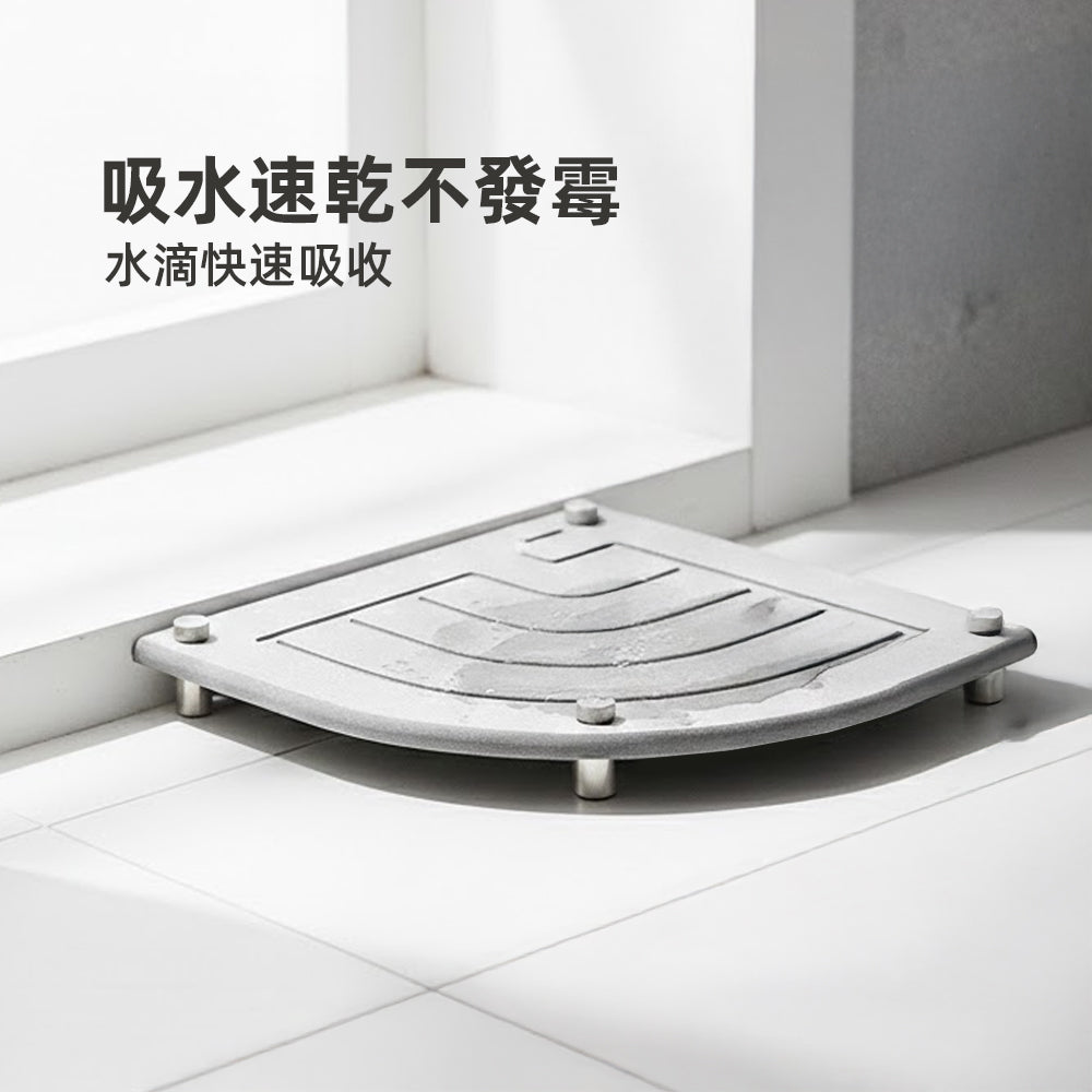 硅藻土吸水轉角墊|告別檯面濕漉・角落收納好幫手