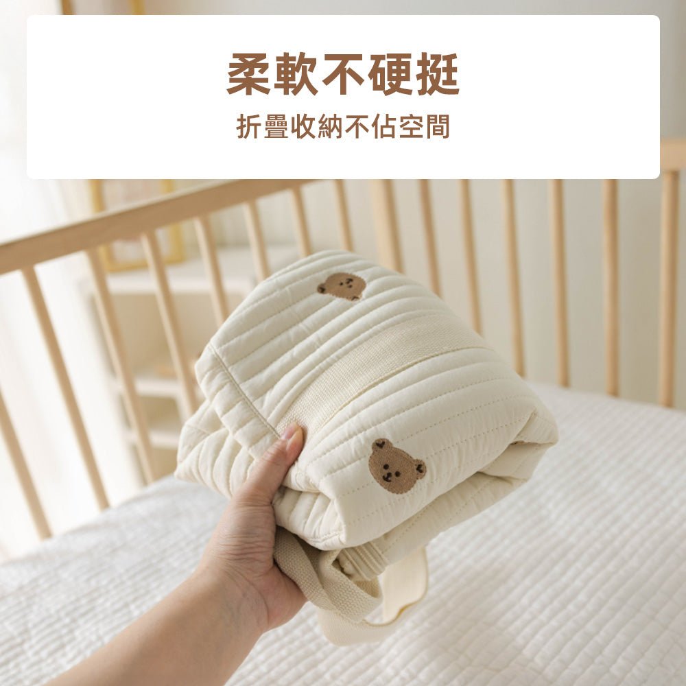 純棉刺繡媽媽包|柔軟收納大空間・手提斜背都好看