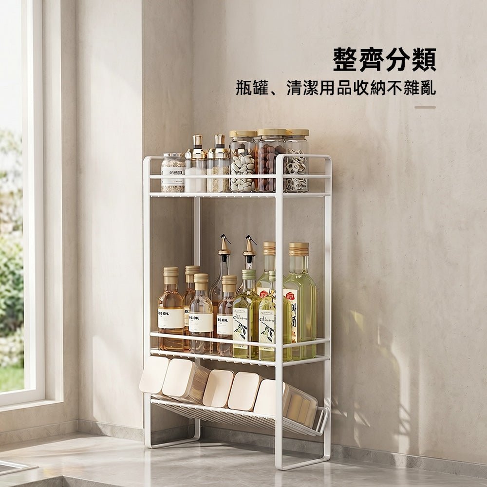 三層夾縫置物架|窄空間大利用・浴室收納好幫手