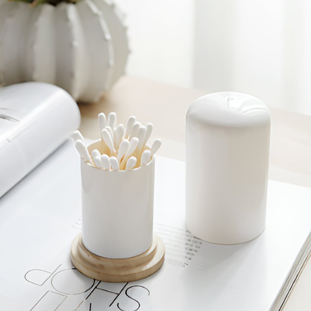 白橡木質牙籤收納筒|餐桌上溫潤簡約的風景