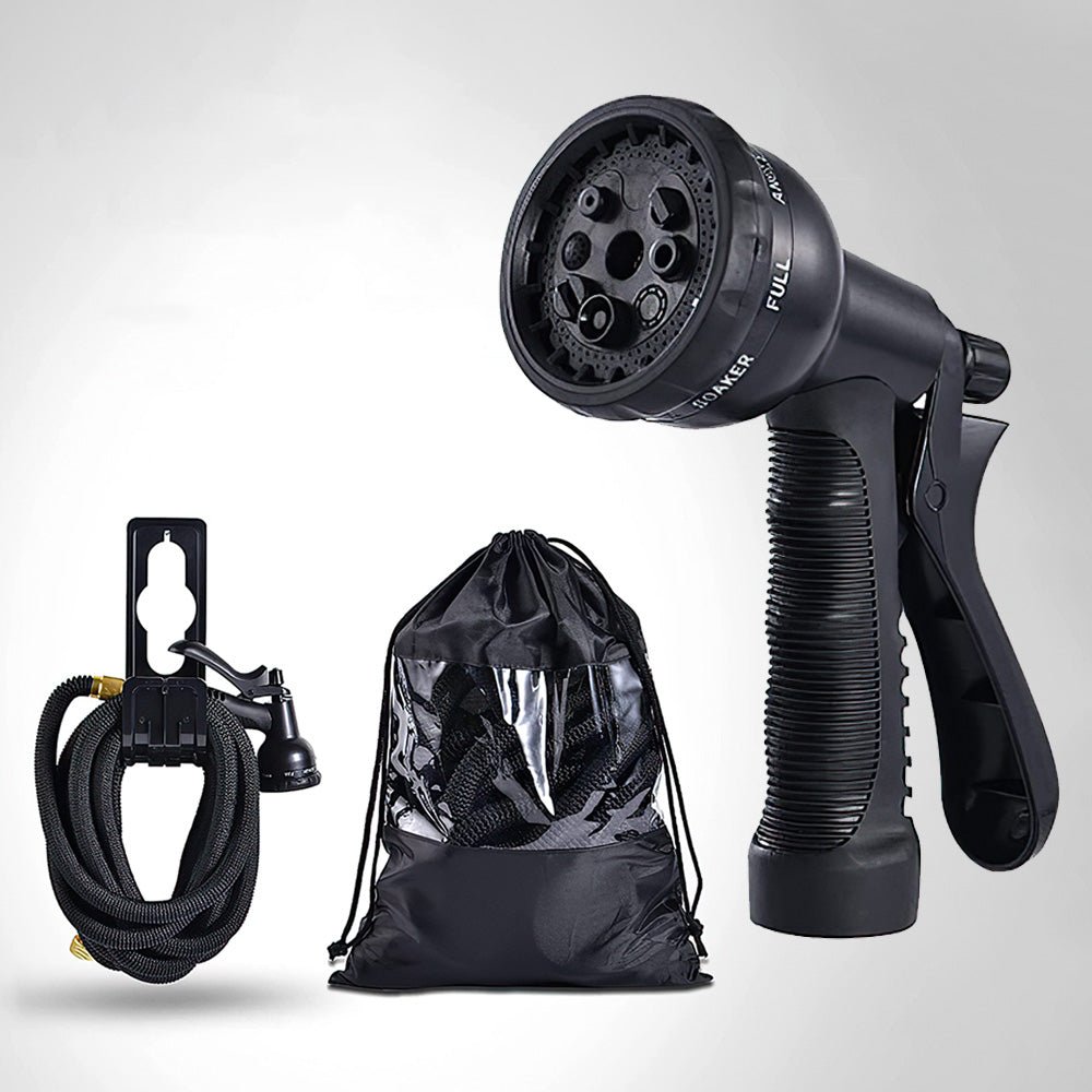 3750D高壓防爆伸縮水管組|三倍伸縮不打結・八段水花洗車澆花神器