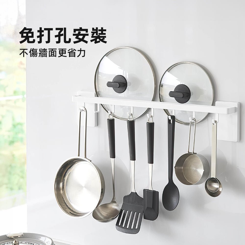 廚房鍋蓋收納架|免釘安裝・檯面整潔就靠它|上手家居