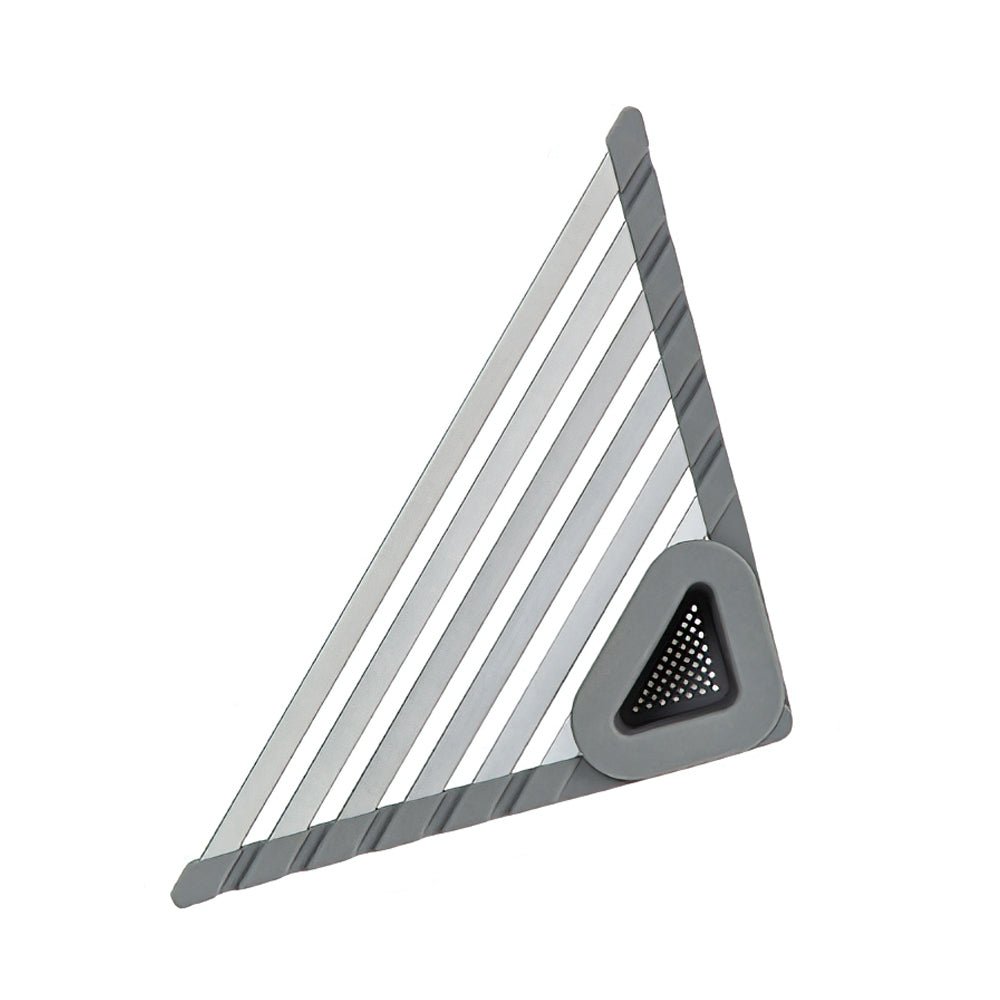 三角水槽瀝水架|善用角落空間,檯面不再濕答答