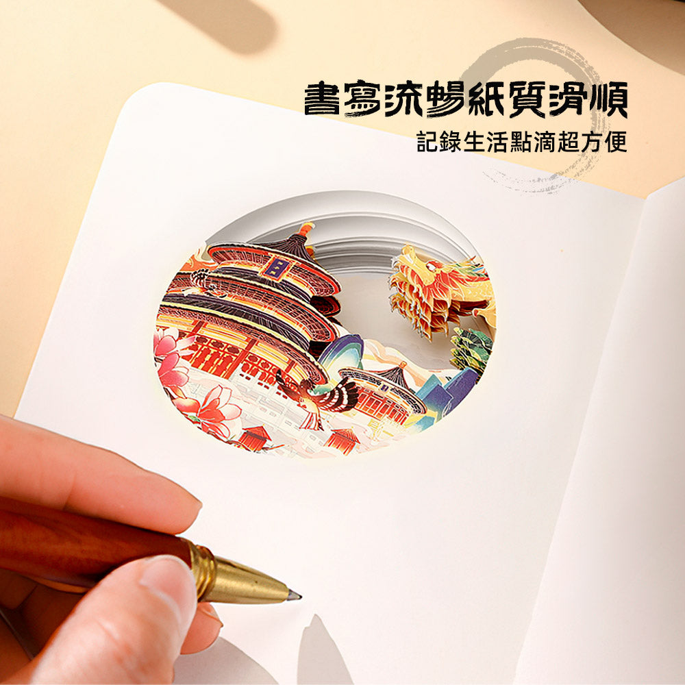 紙雕筆記本|承載東方文化底蘊・讓書寫成為一場視覺盛宴