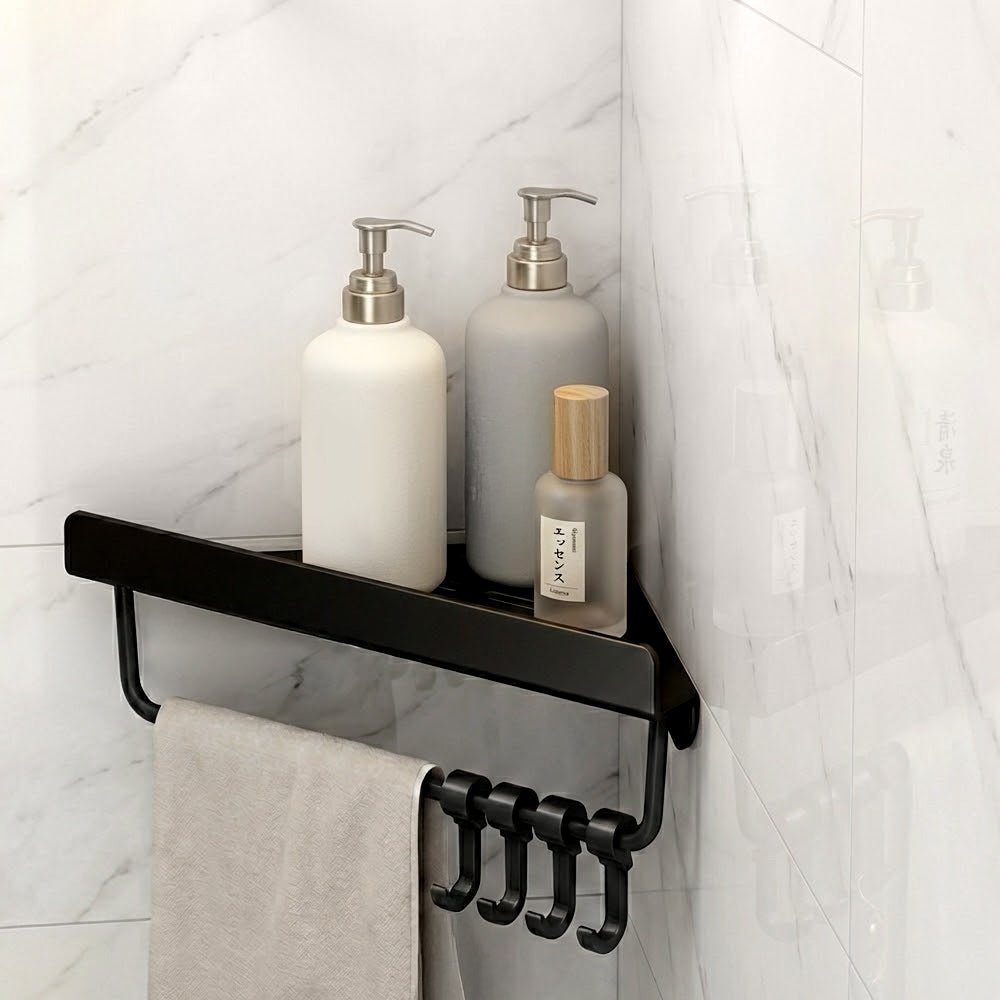 轉角置物架|浴室收納好幫手・善用空間不浪費|上手家居