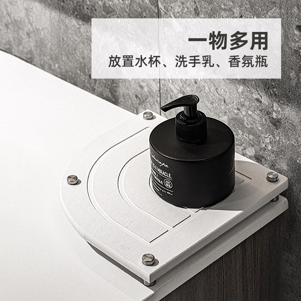 硅藻土吸水轉角墊|告別檯面濕漉・角落收納好幫手