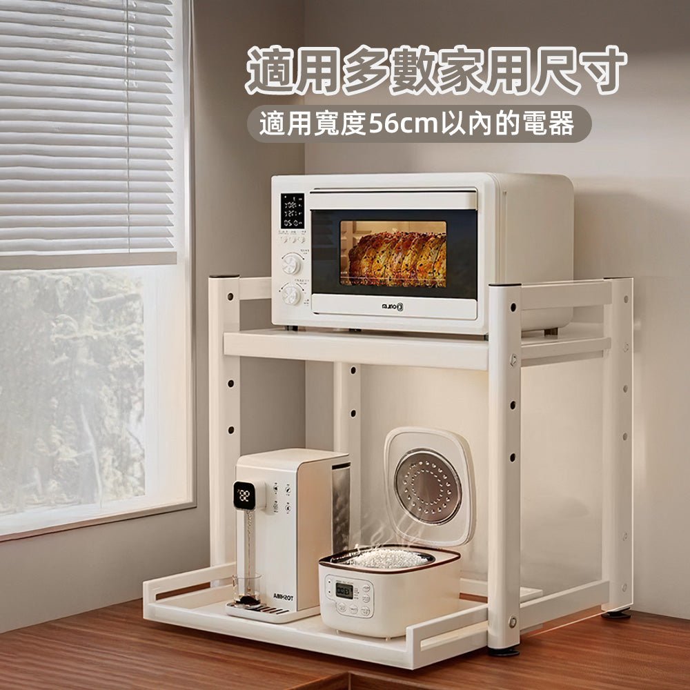 可調式微波爐架|廚房空間放大術・檯面整潔不雜亂
