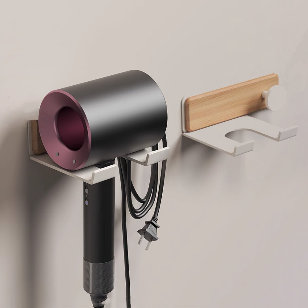 日式木質吹風機架|浴室也能有日系質感,小空間收納更美觀 |上手家居