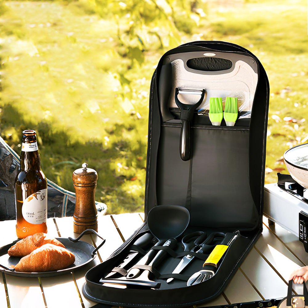 戶外折疊料理刀具組｜露營煮食好收納．野炊下廚一包搞定