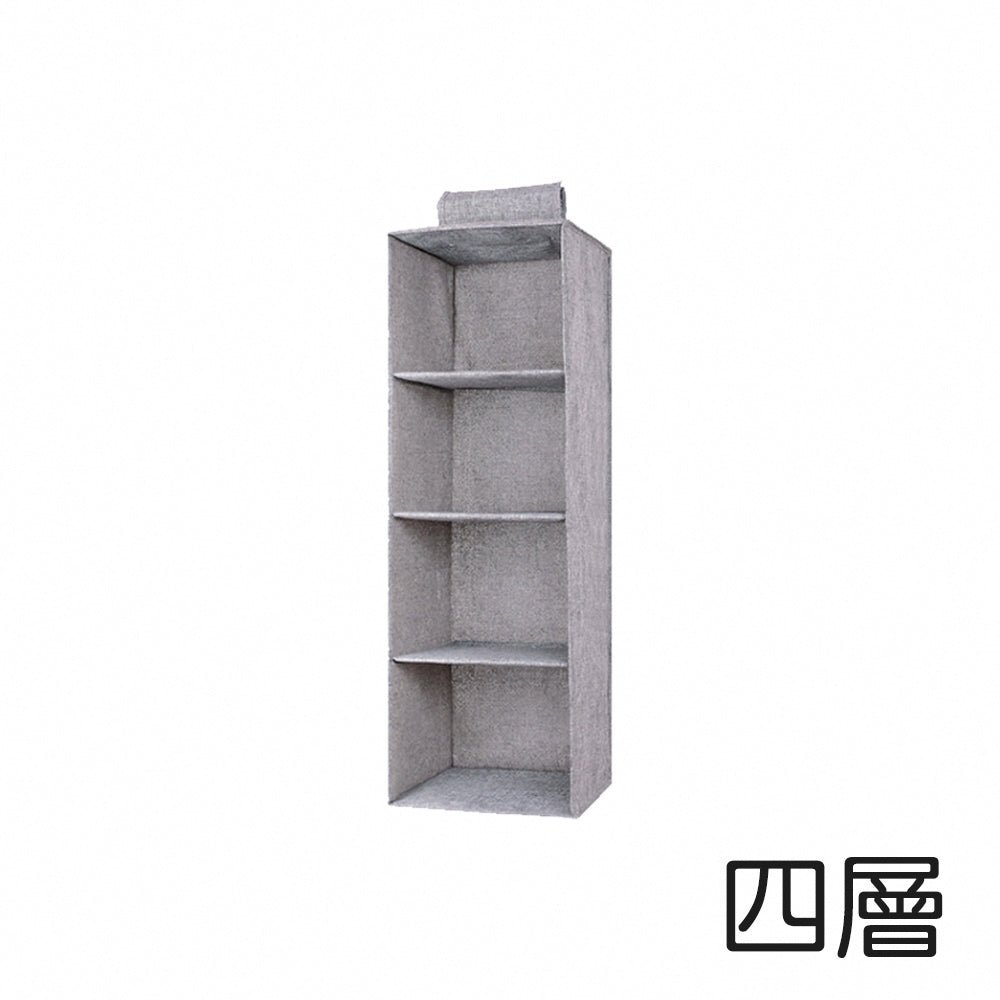 可水洗加厚棉麻衣櫃掛袋｜多層分類掛式收納・可折疊可水洗・櫃內不佔空間