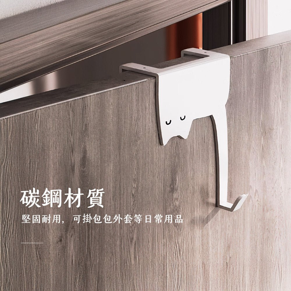 貓咪門後掛鉤｜6款組合．日常多點萌感・隨手掛包掛衣不亂放