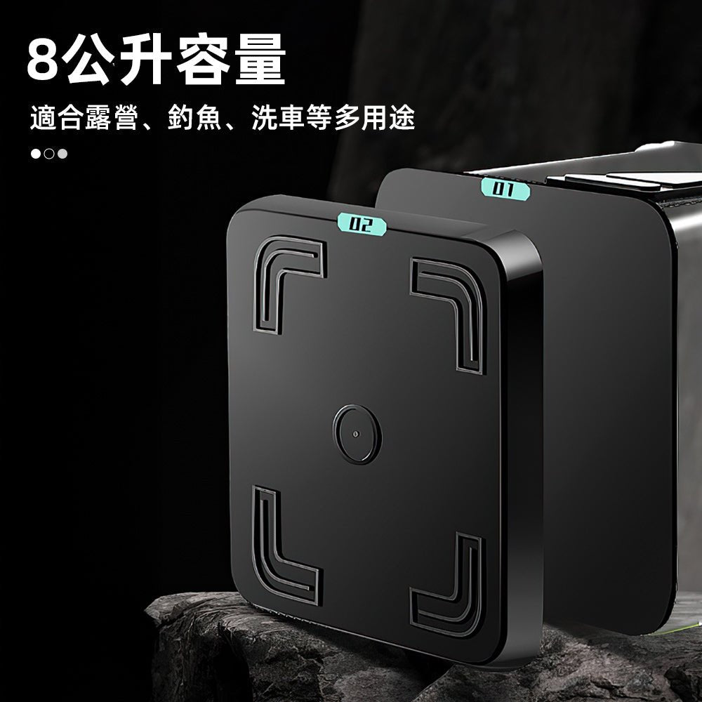 透明折疊取水桶｜8L加厚桶身，釣魚露營收水都方便