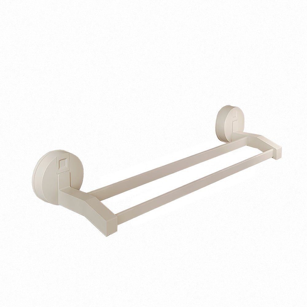 吸盤雙桿毛巾架｜免鑽牆安裝・浴室乾爽不悶