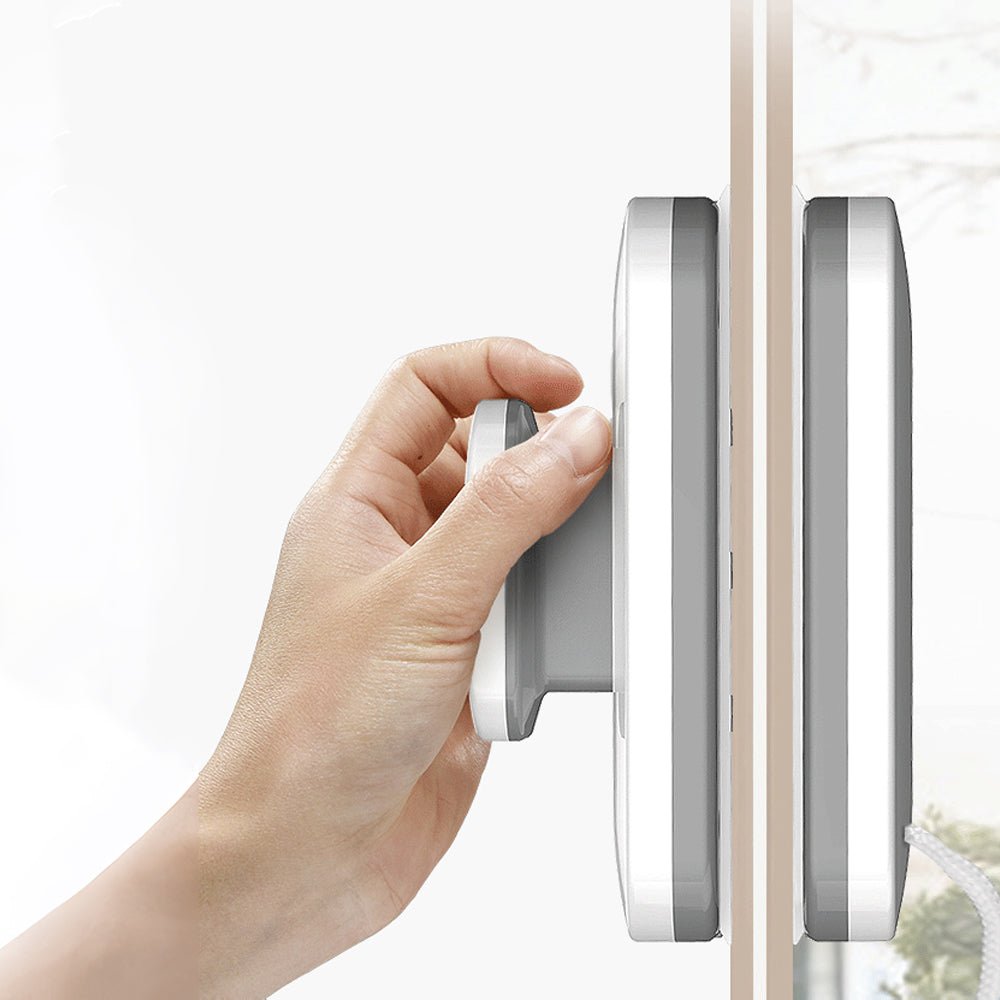 雙面磁吸擦窗器｜不必探出窗外．玻璃兩面都乾淨