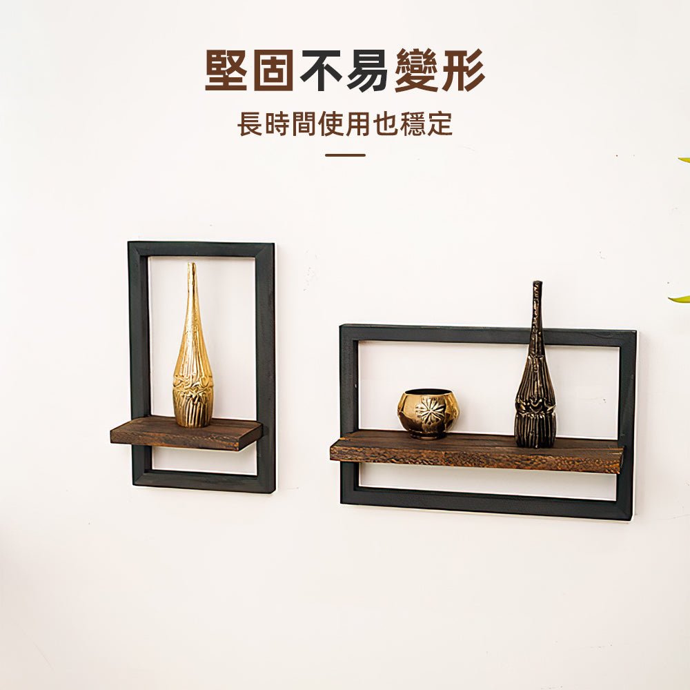 木框層板掛架組｜打造輕工業牆面・展示與收納兼具