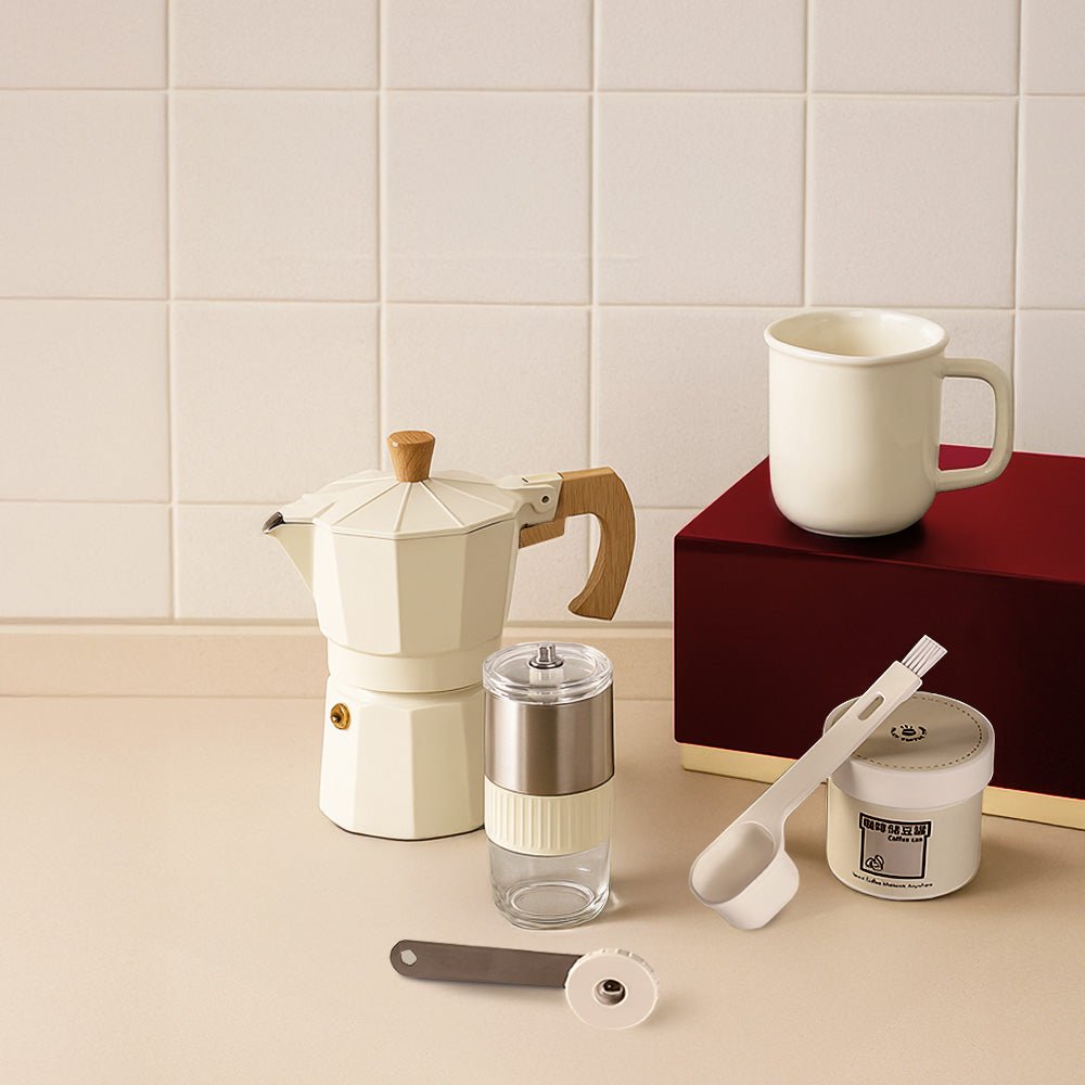摩卡壺咖啡禮盒組｜手沖儀式感一盒到位・居家露營都能煮一壺好咖啡