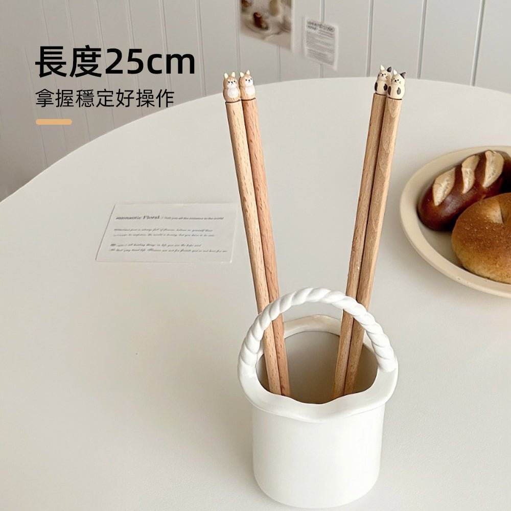 小動物木筷子｜療癒萌寵陪伴・讓日常餐桌多一點趣味