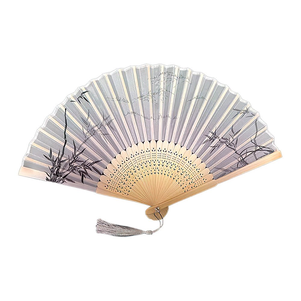 墨彩古風折扇｜清雅竹影・輕巧隨身涼意伴行