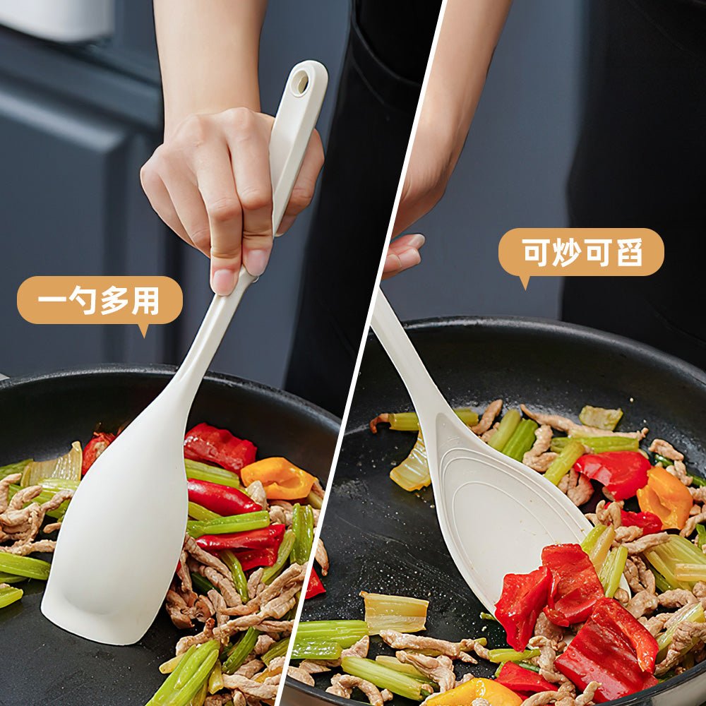 刻度矽膠湯勺｜耐高溫不變形・內建刻度輕鬆掌握份量