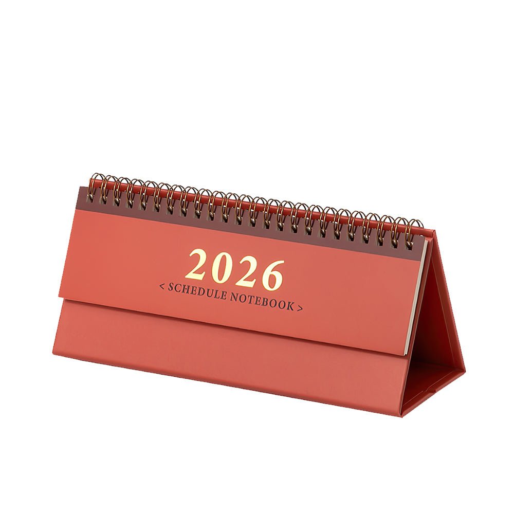 2026雙面記事桌曆｜正反雙面設計・厚實卡紙書寫順滑・穩固底座不傾倒