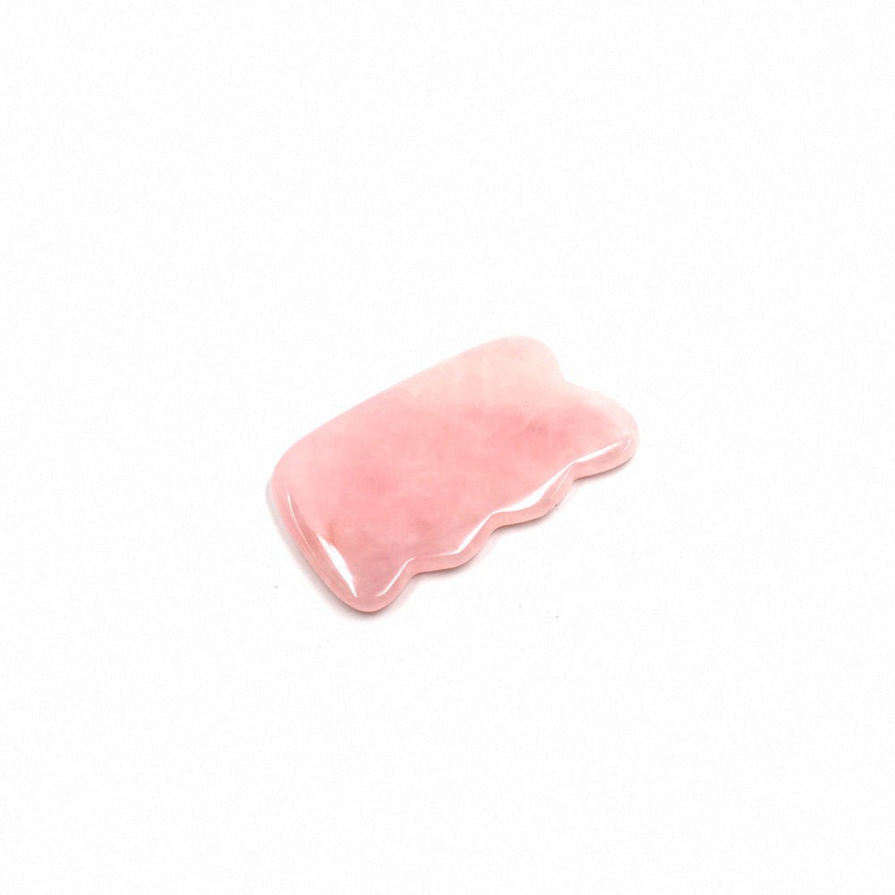 粉晶玉石刮痧板｜多款造型搭配・舒緩放鬆按摩・臉部頭皮全身皆可用