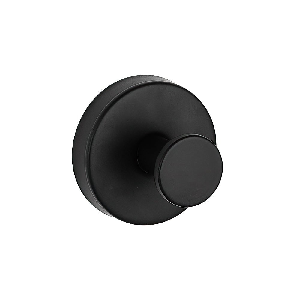 簡雅黑色吸盤掛鉤 4入組｜免釘安裝・穩固承重・低調質感風格