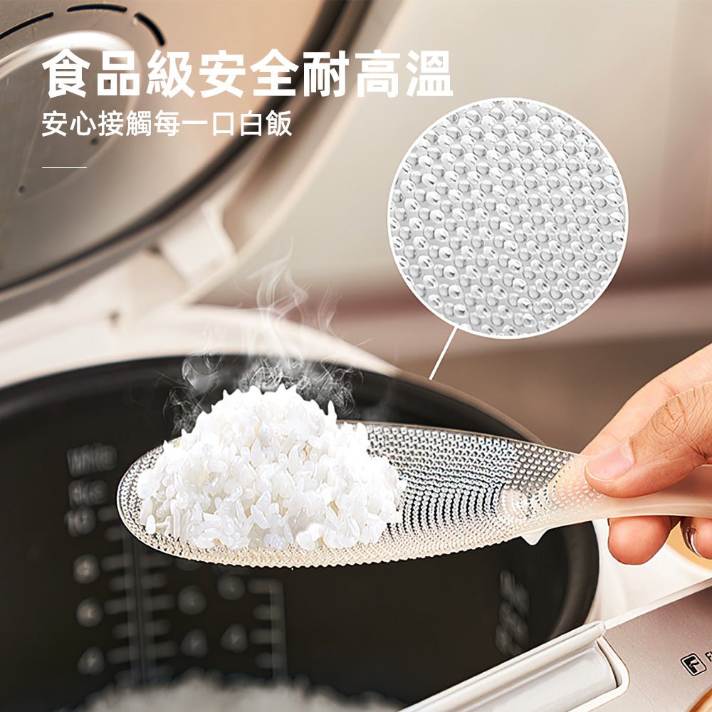 立式不沾飯匙｜食品級安全耐高溫・可直立放置・防沾米粒設計