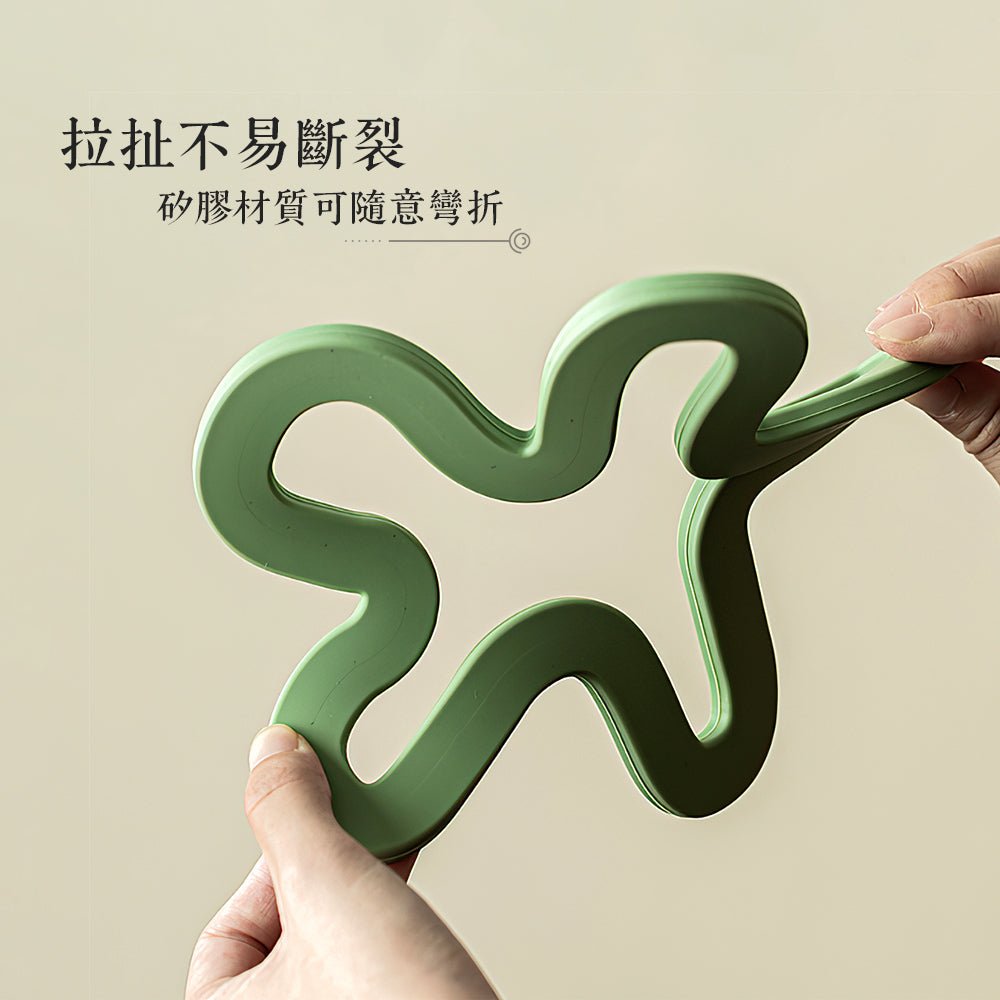 花朵矽膠隔熱墊｜耐高溫防滑・多色組合點亮餐桌
