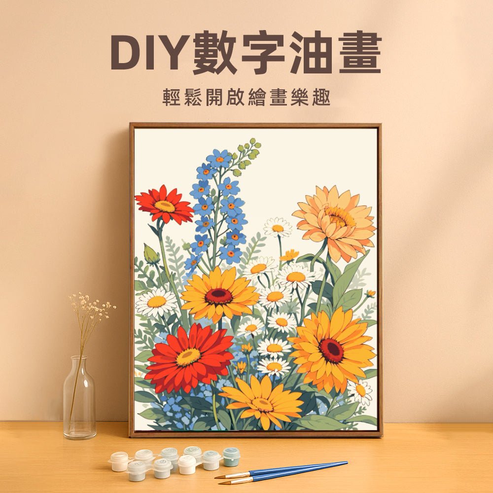 DIY數字油畫｜把專注與放鬆一起留在畫布上的療癒時光
