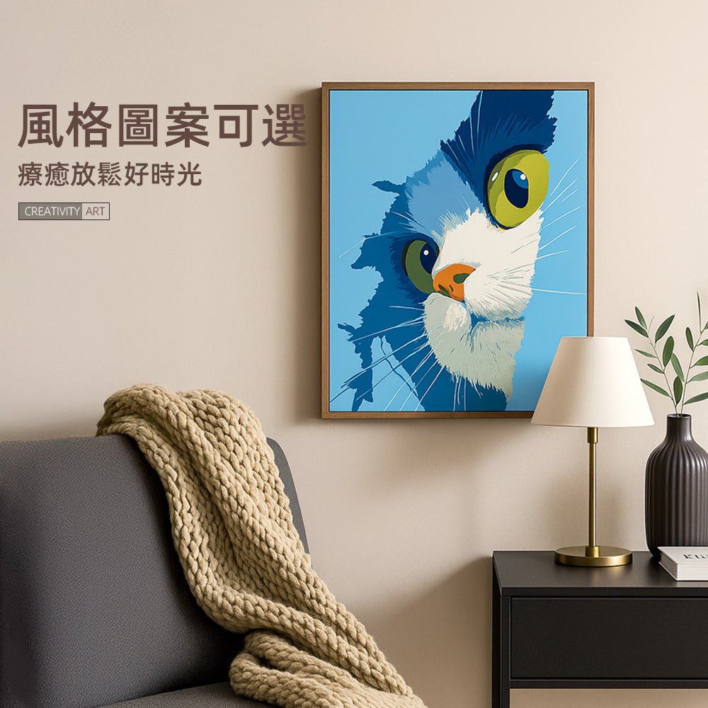 DIY數字油畫｜把專注與放鬆一起留在畫布上的療癒時光