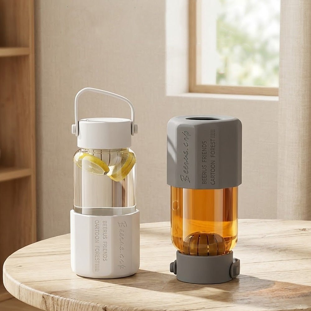 玻璃泡茶杯650ml｜一倒即泡的輕旅茶時光