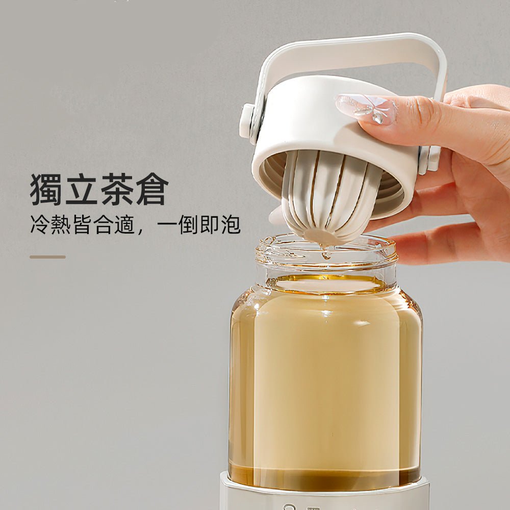 玻璃泡茶杯650ml｜一倒即泡的輕旅茶時光