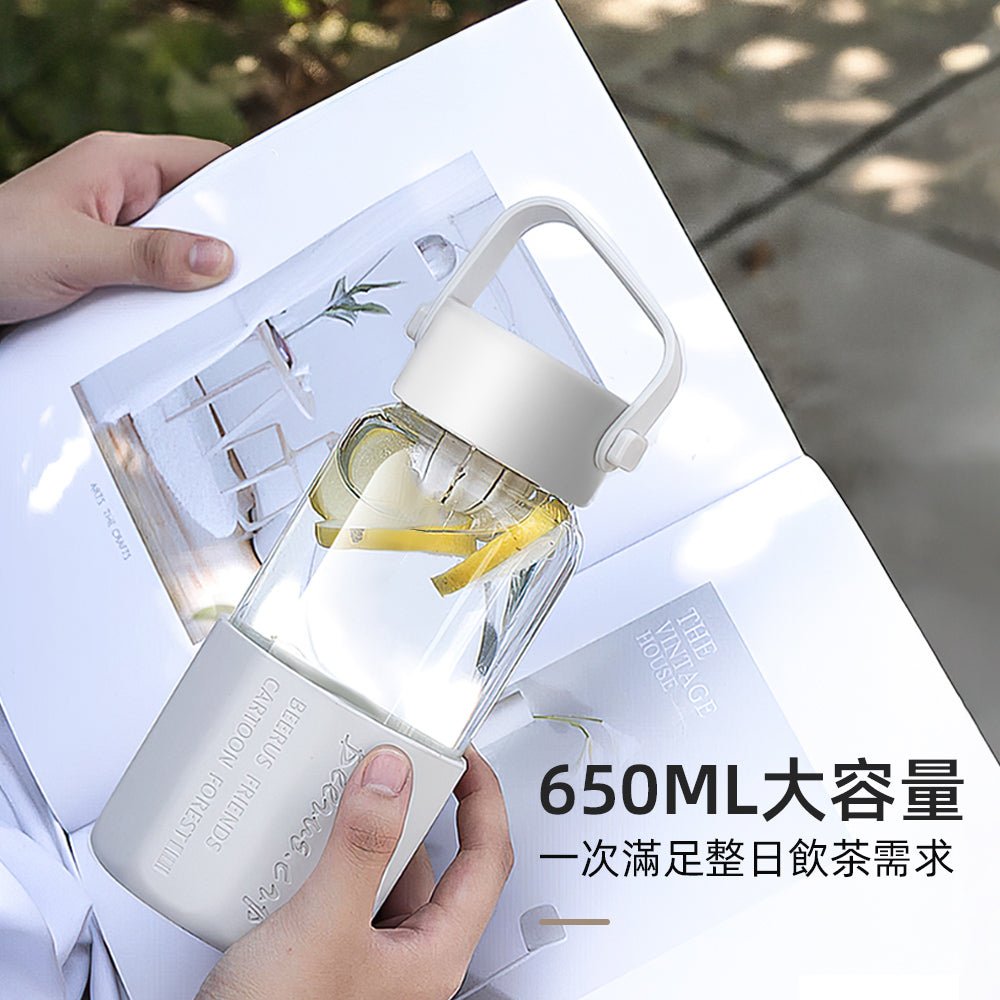 玻璃泡茶杯650ml｜一倒即泡的輕旅茶時光