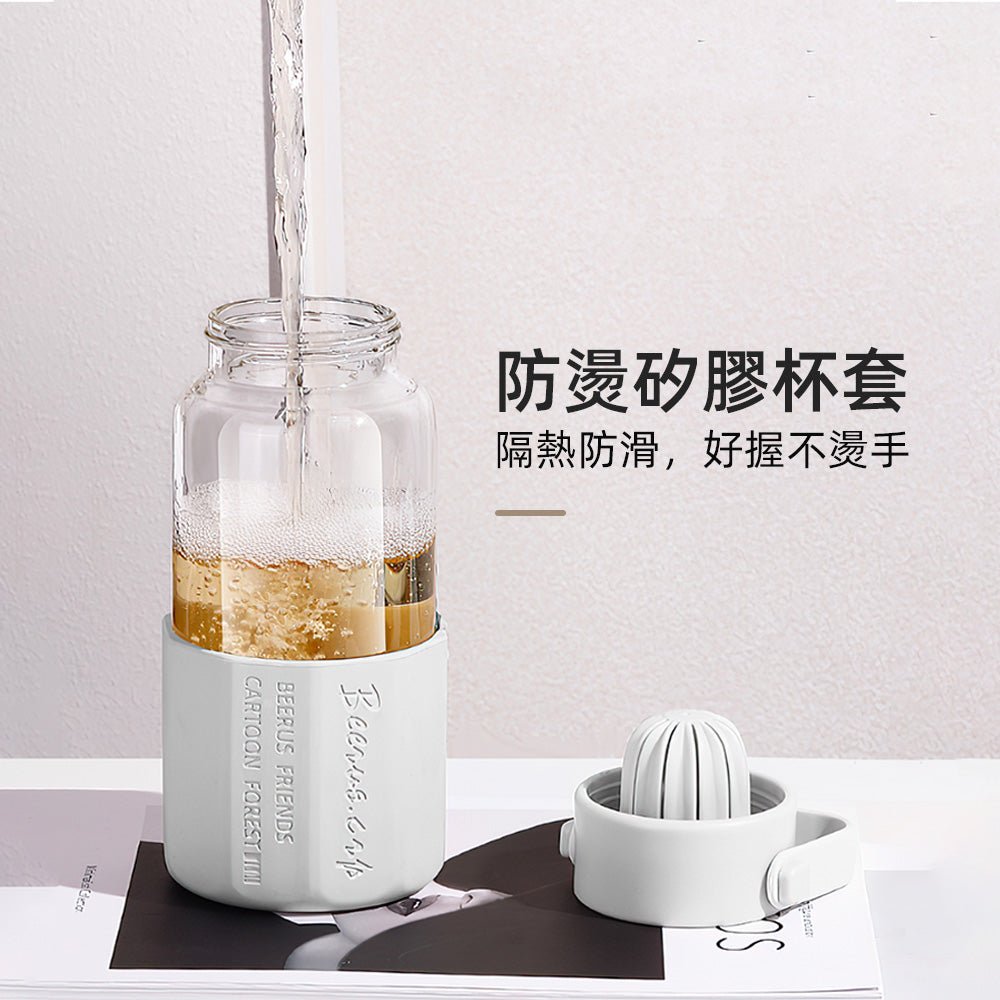 玻璃泡茶杯650ml｜一倒即泡的輕旅茶時光