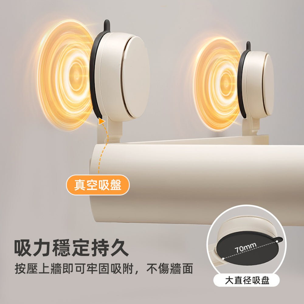 吸盤浴室置物架｜瓶罐一次排好，牆面清爽不凌亂