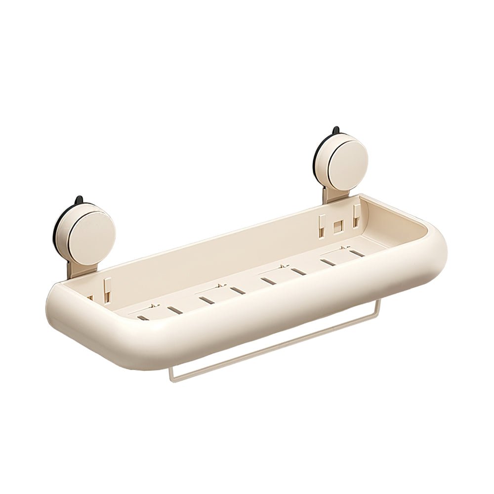 吸盤浴室置物架｜瓶罐一次排好，牆面清爽不凌亂