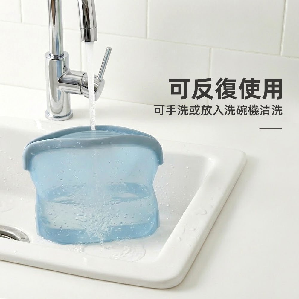 可立式矽膠保鮮袋3500ml｜SGS檢驗認證｜冰箱分裝一次到位的安心容量