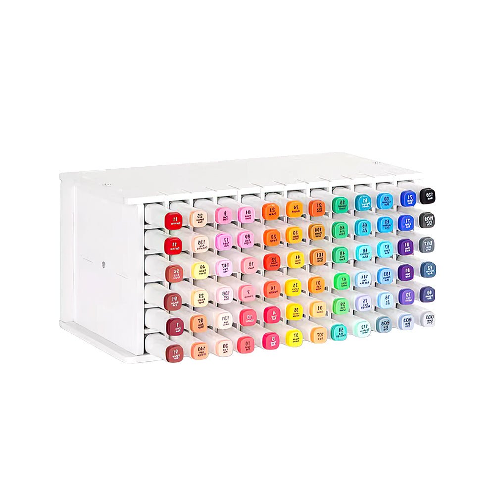 馬克筆筆架｜72／120孔分類收納不佔桌面